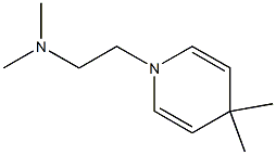 1,4-Dihydro-4,4-dimethyl-1-[2-dimethylaminoethyl]pyridine Structure