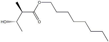 (2R,3S)-2-Methyl-3-hydroxybutanoic acid octyl ester 구조식 이미지