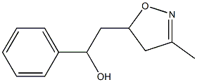 2-[(3-Methyl-4,5-dihydroisoxazol)-5-yl]-1-phenylethanol 구조식 이미지