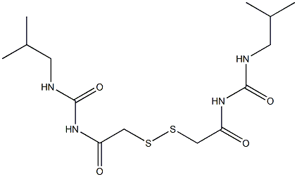 1,1'-(Dithiobismethylenebiscarbonyl)bis[3-isobutylurea] Structure