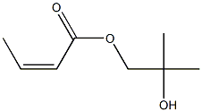 Isocrotonic acid 2-hydroxy-2-methylpropyl ester 구조식 이미지