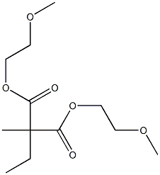 Ethylmethylmalonic acid bis(2-methoxyethyl) ester 구조식 이미지