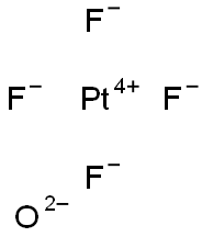 Platinum tetrafluoride oxide Structure