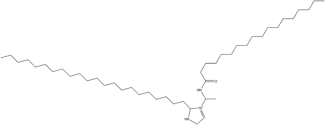 2-Docosyl-3-[1-(stearoylamino)ethyl]-3-imidazoline-3-ium 구조식 이미지