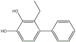 3-Ethyl-4-phenyl-1,2-benzenediol Structure