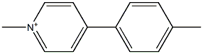 1-Methyl-4-(4-methylphenyl)pyridinium Structure
