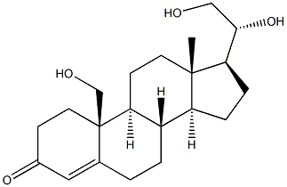 (20R)-19,20,21-Trihydroxypregn-4-en-3-one Structure