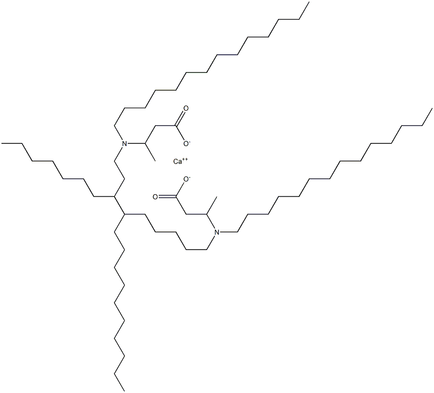 Bis[3-(ditetradecylamino)butyric acid]calcium salt Structure