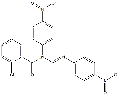 N1-(2-Chlorobenzoyl)-N1,N2-bis(4-nitrophenyl)formamidine 구조식 이미지