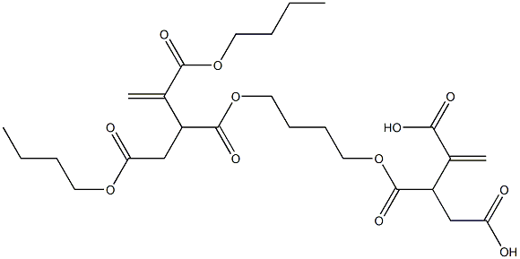 3,3'-[1,4-Butanediylbis(oxycarbonyl)]bis(1-butene-2,4-dicarboxylic acid dibutyl) ester Structure