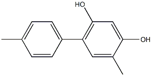 6-(4-Methylphenyl)-4-methylbenzene-1,3-diol Structure