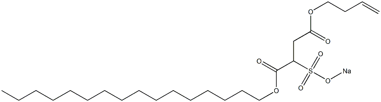 2-(Sodiosulfo)succinic acid 1-hexadecyl 4-(3-butenyl) ester 구조식 이미지