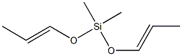 Dimethylbis[(E)-1-propenyloxy]silane Structure