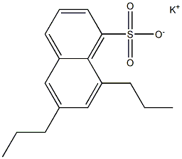 6,8-Dipropyl-1-naphthalenesulfonic acid potassium salt Structure