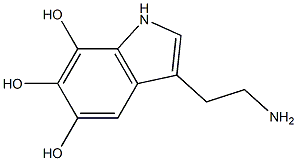 3-(2-Aminoethyl)-1H-indole-5,6,7-triol 구조식 이미지