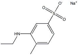 3-Ethylamino-4-methylbenzenesulfonic acid sodium salt 구조식 이미지