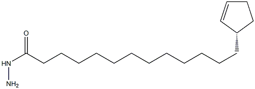 (S)-2-Cyclopentene-1-tridecanoic acid hydrazide Structure