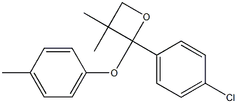 2-(4-Chlorophenyl)-2-(4-methylphenoxy)-3,3-dimethyloxetane 구조식 이미지