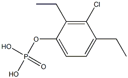 Phosphoric acid diethyl(3-chlorophenyl) ester Structure