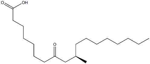 [R,(+)]-10-Methyl-8-oxostearic acid 구조식 이미지