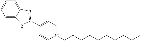 1-Decyl-4-(1H-benzimidazol-2-yl)pyridinium Structure