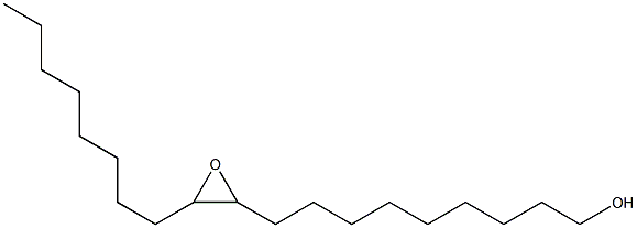 10,11-Epoxynonadecan-1-ol 구조식 이미지