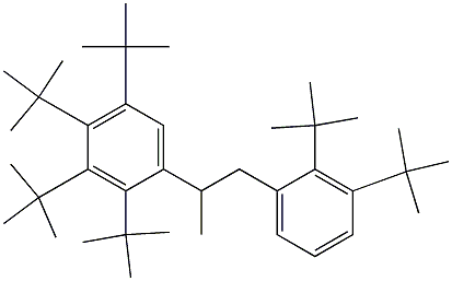 2-(2,3,4,5-Tetra-tert-butylphenyl)-1-(2,3-di-tert-butylphenyl)propane 구조식 이미지