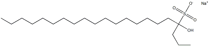 4-Hydroxyhenicosane-4-sulfonic acid sodium salt Structure