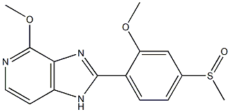 4-Methoxy-2-(2-methoxy-4-methylsulfinylphenyl)-1H-imidazo[4,5-c]pyridine 구조식 이미지