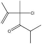 4-Chloro-2,4,5-trimethyl-5-hexen-3-one 구조식 이미지