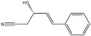 (S)-3-Hydroxy-5-phenyl-4-pentenenitrile 구조식 이미지