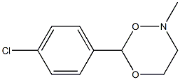 2-Methyl-6-(4-chlorophenyl)-3,4-dihydro-2H-1,5,2-dioxazine Structure