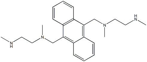 9,10-Bis[N-methyl-N-(2-methylaminoethyl)aminomethyl]anthracene Structure