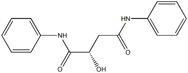 [S,(-)]-2-Hydroxy-N,N'-diphenylsuccinamide Structure