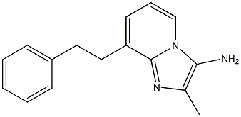 3-Amino-2-methyl-8-(2-phenylethyl)imidazo[1,2-a]pyridine Structure