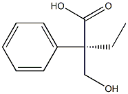 [R,(+)]-2-Hydroxymethyl-2-phenylbutyric acid 구조식 이미지