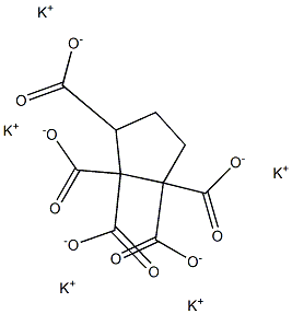 1,1,2,2,3-Cyclopentanepentacarboxylic acid pentapotassium salt Structure