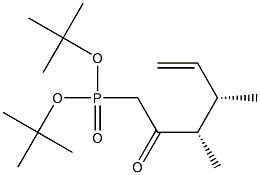 [(3S,4S)-3,4-Dimethyl-2-oxo-5-hexenyl]phosphonic acid di-tert-butyl ester 구조식 이미지