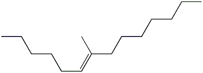(6E)-7-Methyl-6-tetradecene Structure