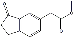 2,3-Dihydro-3-oxo-1H-indene-5-acetic acid methyl ester Structure