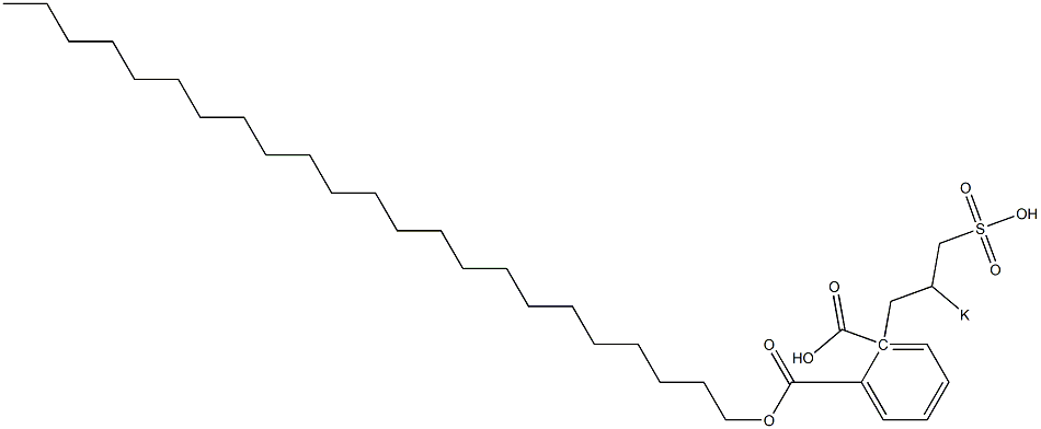 Phthalic acid 1-tricosyl 2-(2-potassiosulfopropyl) ester Structure