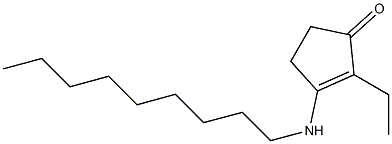 2-Ethyl-3-(nonylamino)-2-cyclopenten-1-one 구조식 이미지