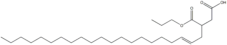 3-(2-Henicosenyl)succinic acid 1-hydrogen 4-propyl ester 구조식 이미지