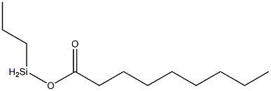 Nonanoic acid propylsilyl ester 구조식 이미지