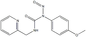 1-(4-Methoxyphenyl)-1-nitroso-3-[(2-pyridinyl)methyl]urea Structure