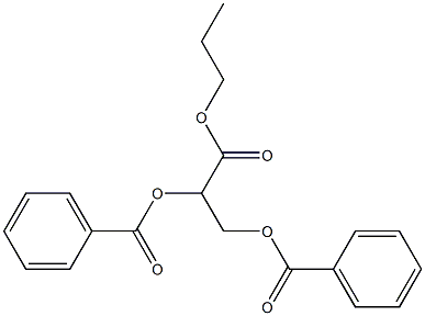 (-)-2-O,3-O-Dibenzoyl-D-glyceric acid propyl ester 구조식 이미지