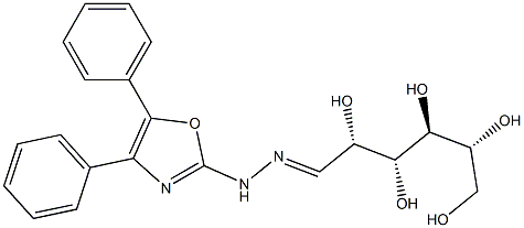 D-Galactose (4,5-diphenyloxazol-2-yl)hydrazone Structure