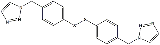 Bis[4-[(1H-1,2,3-triazol-1-yl)methyl]phenyl] persulfide 구조식 이미지