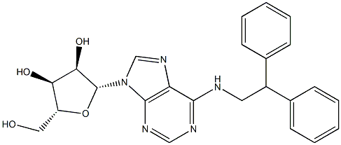 N-(2,2-Diphenylethyl)adenosine 구조식 이미지