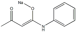 4-Sodiooxy-4-(phenylamino)-3-buten-2-one 구조식 이미지